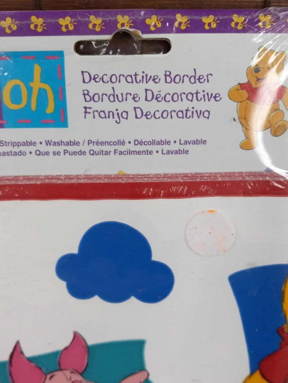 Disney Winnie The Pooh Decorative Wallpaper Border 15 Feet Prepasted Vintage
